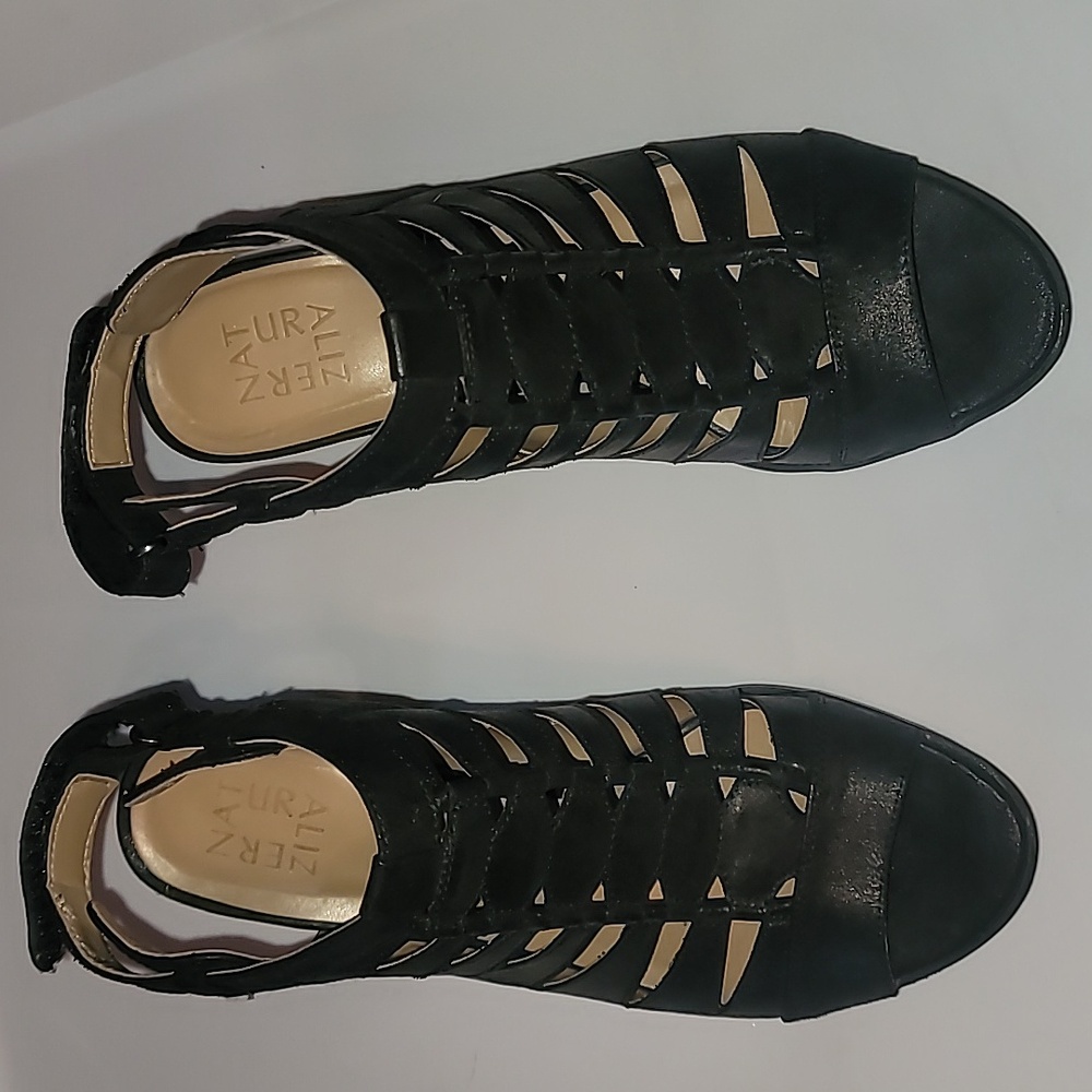 Naturalizer Black Strappy Heels